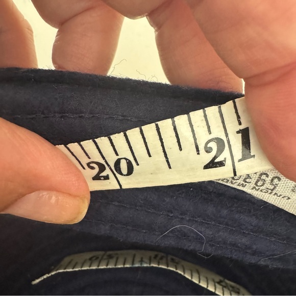 Vintage Navy Blue Wool Wide Brim Women's Hat - Picture 8 of 8